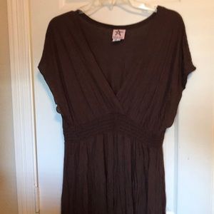 Brown bathing suit coverup